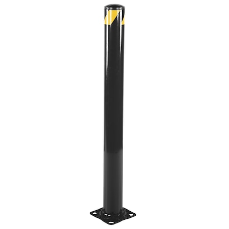 Vestil STEEL PIPE SAFETY BOLLARD 48"X5.5" BLACK BOL-48-5.5-BK